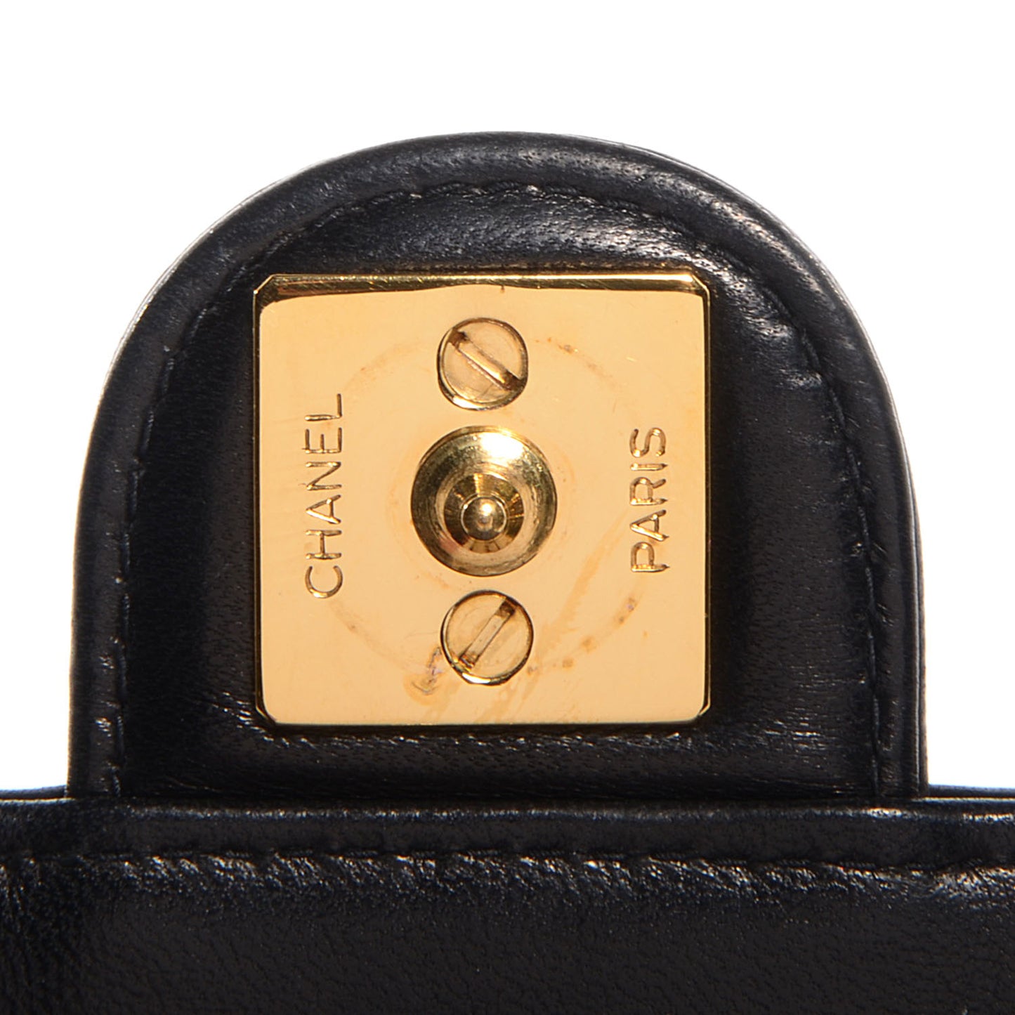 Quilted Lambskin Small Single Flap Black