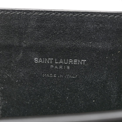 Saint Laurent Calfskin Crocodile Embossed Nano Sac De Jour Black 5 of 9