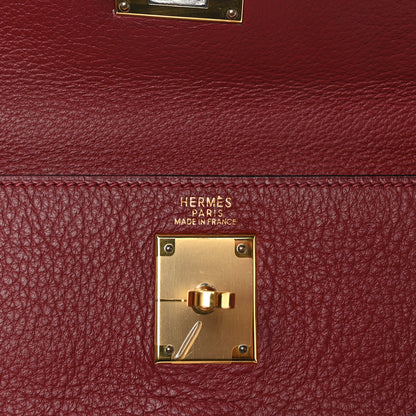 Hermes Taurillon Clemence Kelly Retourne 32 Rouge H 6 of 14