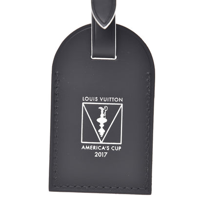 Louis Vuitton Calfskin America's Cup Luggage Tag Black 3 of 3