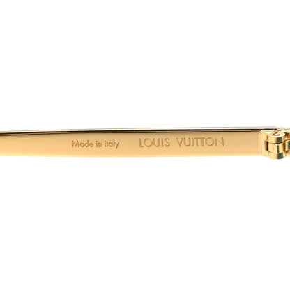 Louis Vuitton Metal LV Golden Mask Sunglasses Z2727U Gold 5 of 7