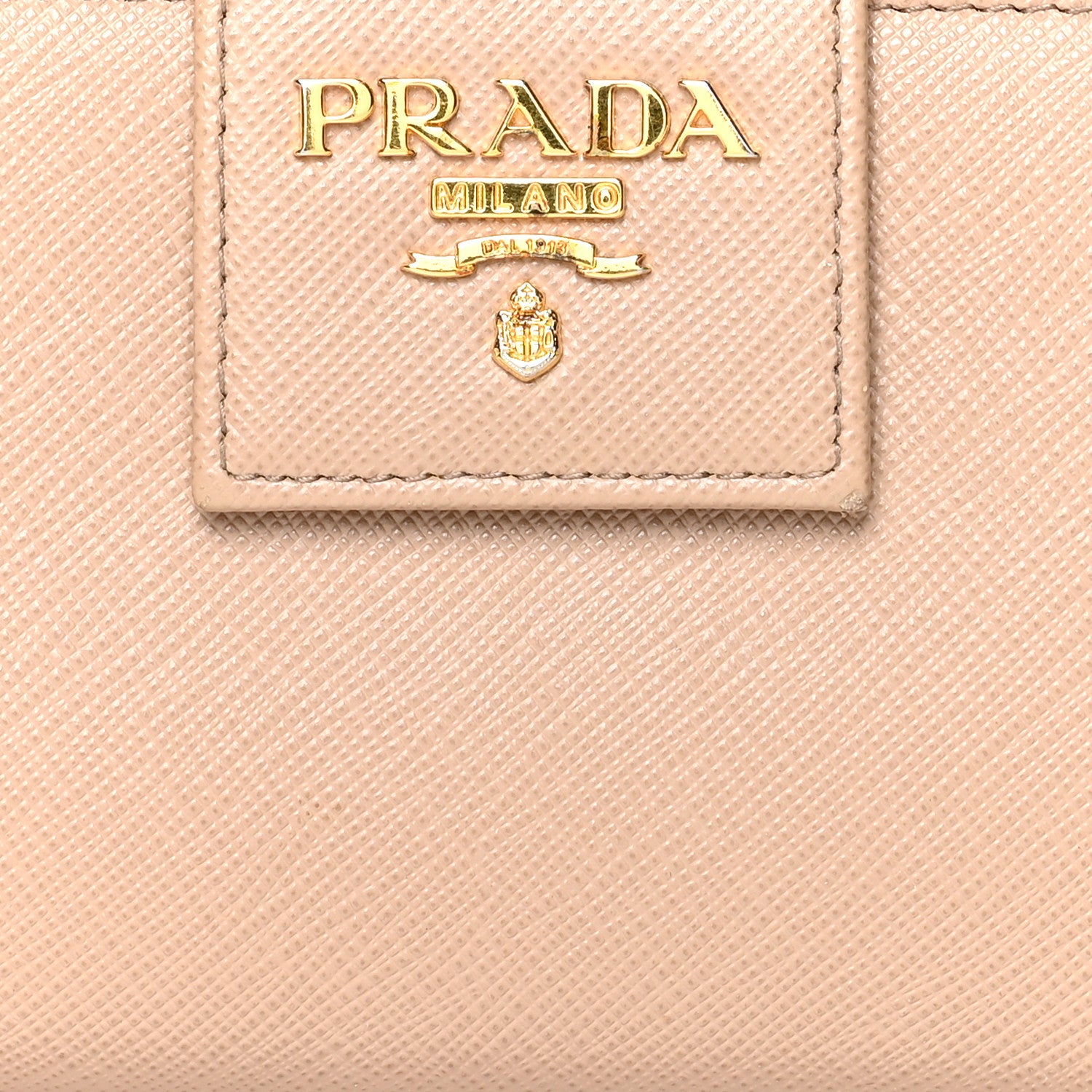 Prada Saffiano Metal Tab Wallet Cammeo 9 of 11