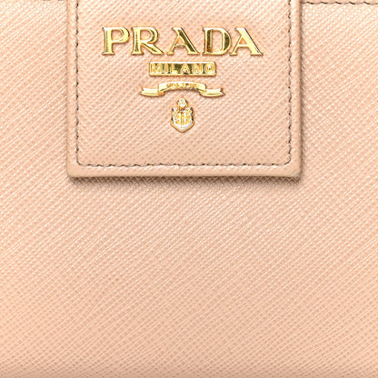 Prada Saffiano Metal Tab Wallet Cammeo 9 of 11