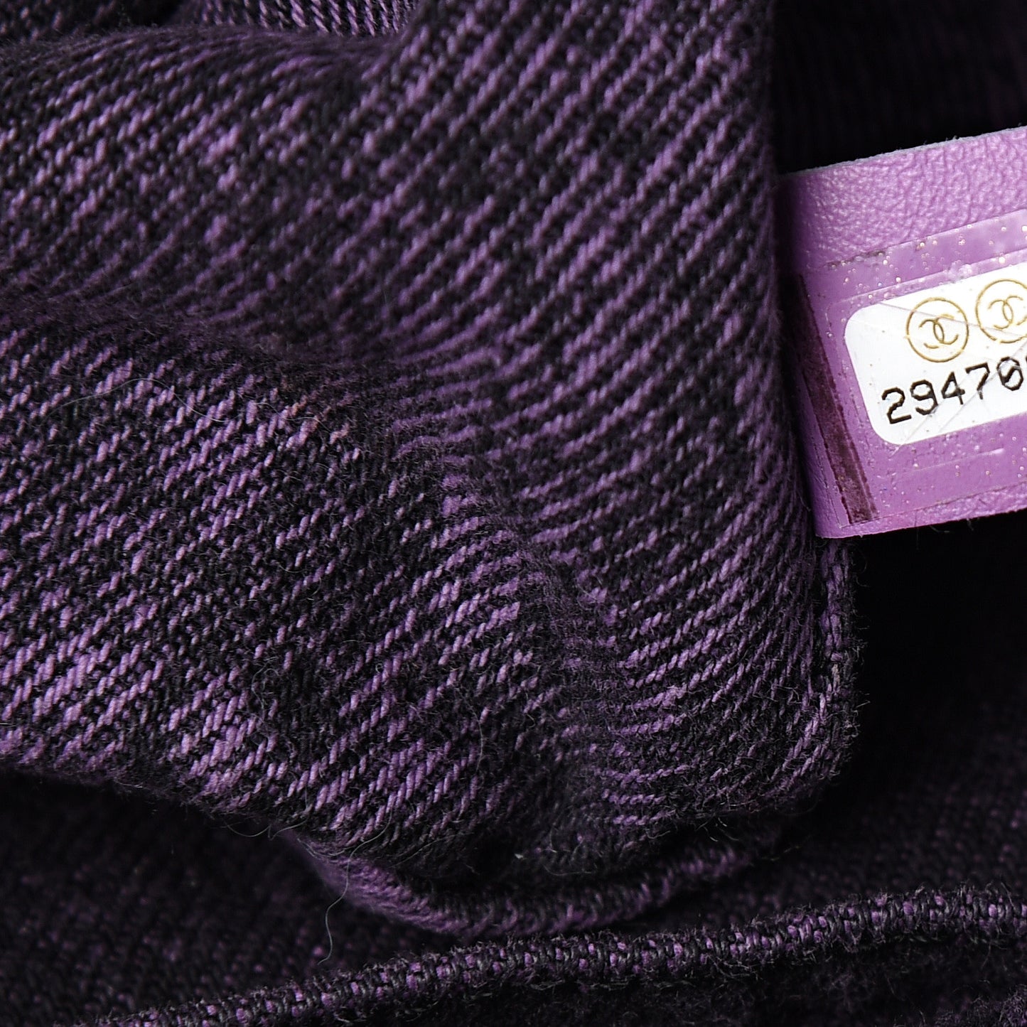 Denim Quilted Denimpression XXL Flap Purple Black