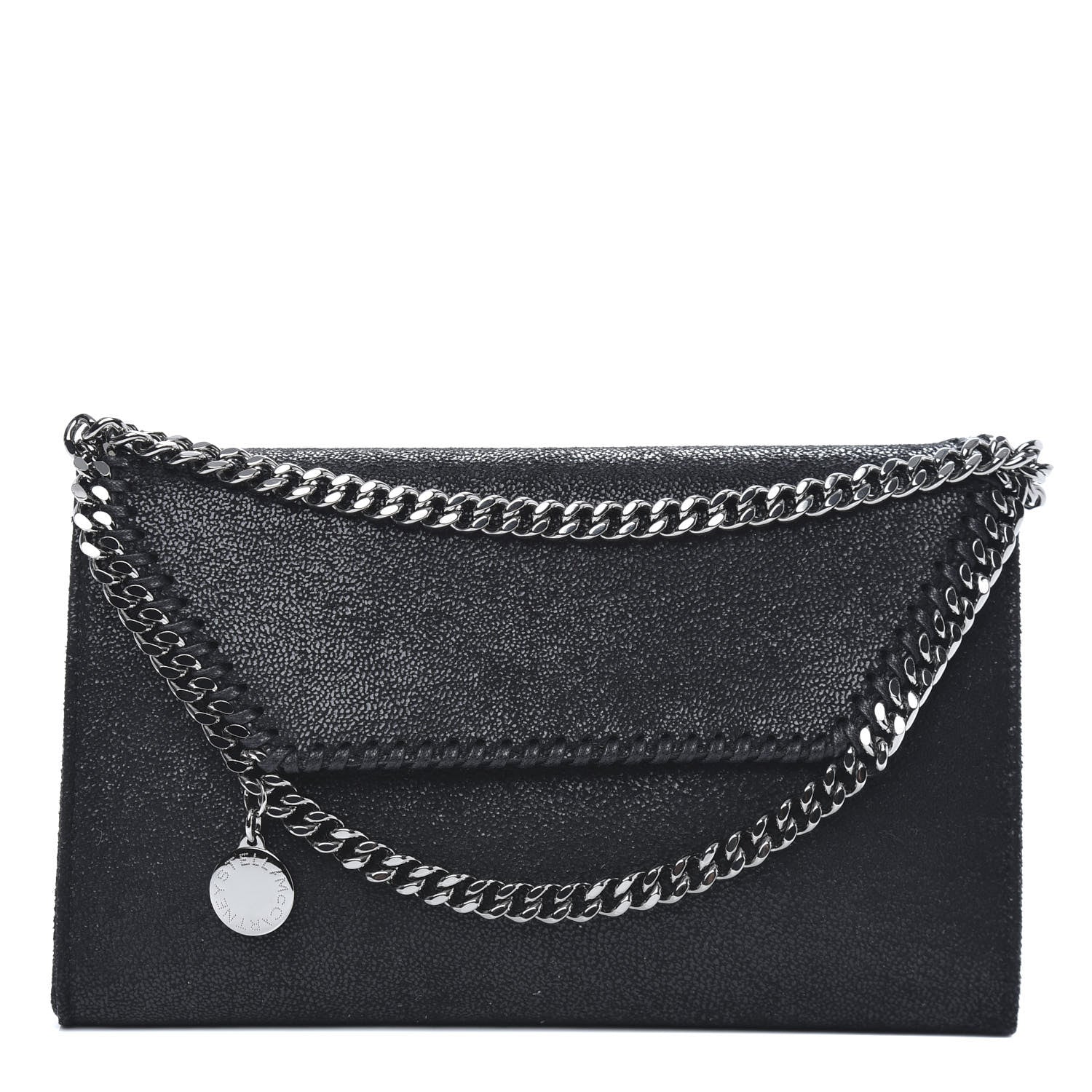 Stella McCartney Shaggy Deer Mini Falabella Crossbody Bag Black 1 of 8