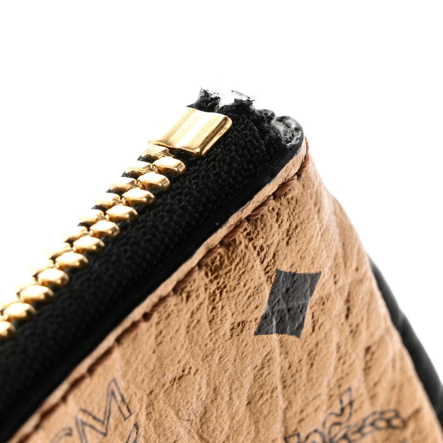 Metallic Visetos Medium Crossbody Pouch Gold