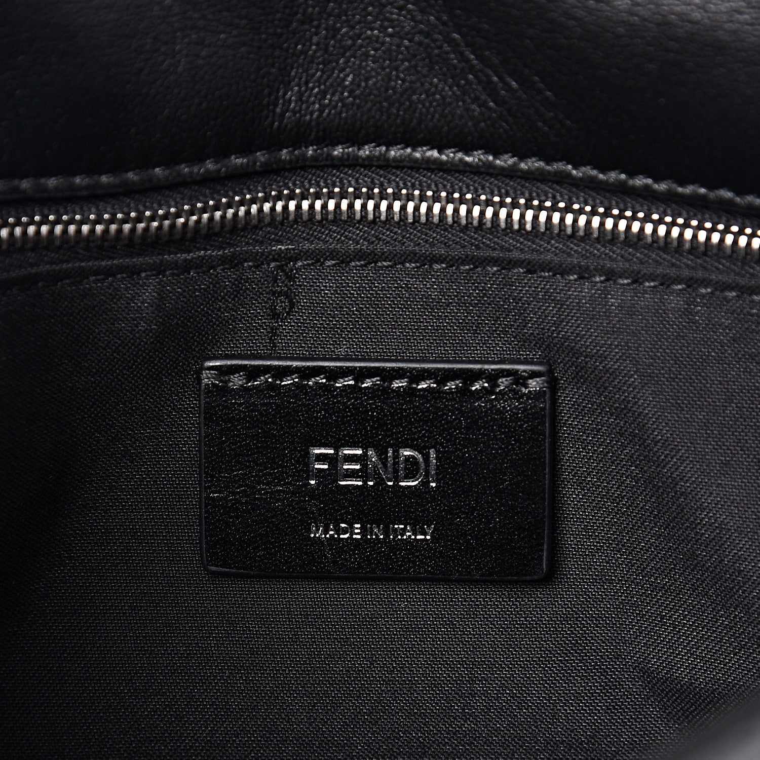 Fendi Nappa FF 1974 Embossed Mini Expandable Flap Bag Black 5 of 10