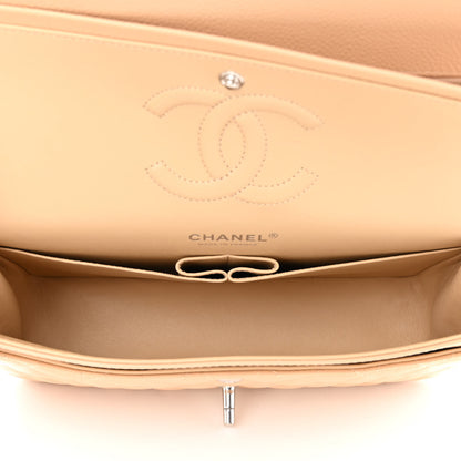 Chanel Caviar Quilted Medium Double Flap Beige 5 of 11