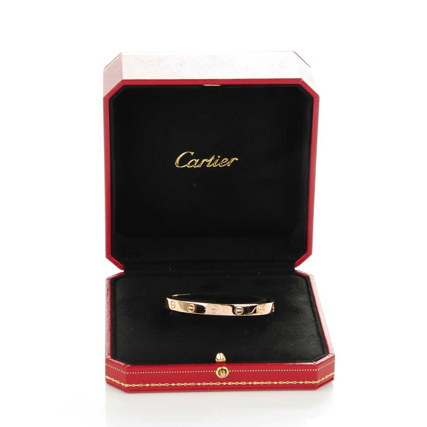 18K Pink Gold LOVE Cuff Bracelet 16