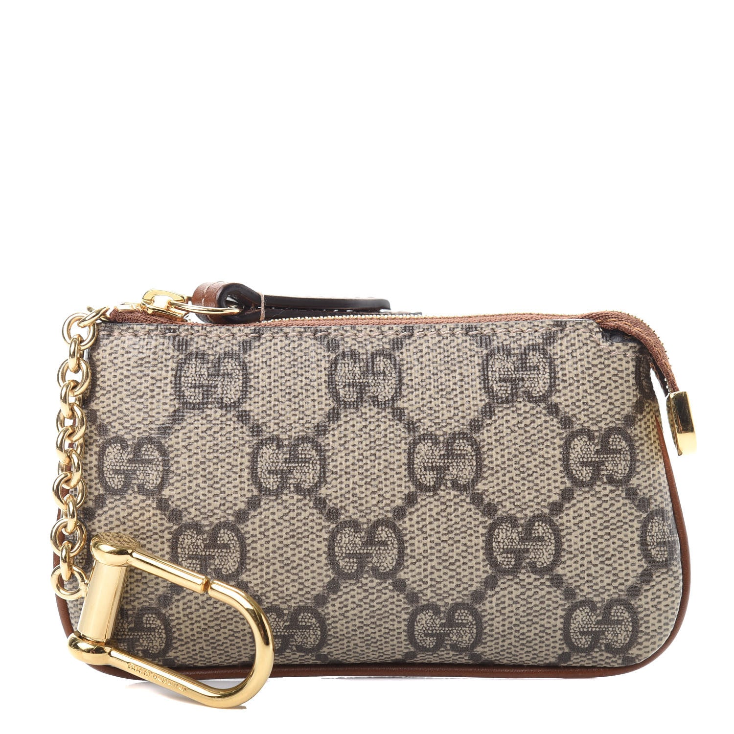 Gucci GG Supreme Monogram Key Case Brown 1 of 10