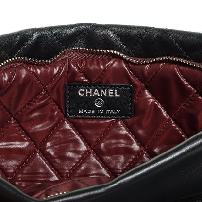 Chanel Lambskin Quilted Beauty Clutch Bag Black 7 of 8