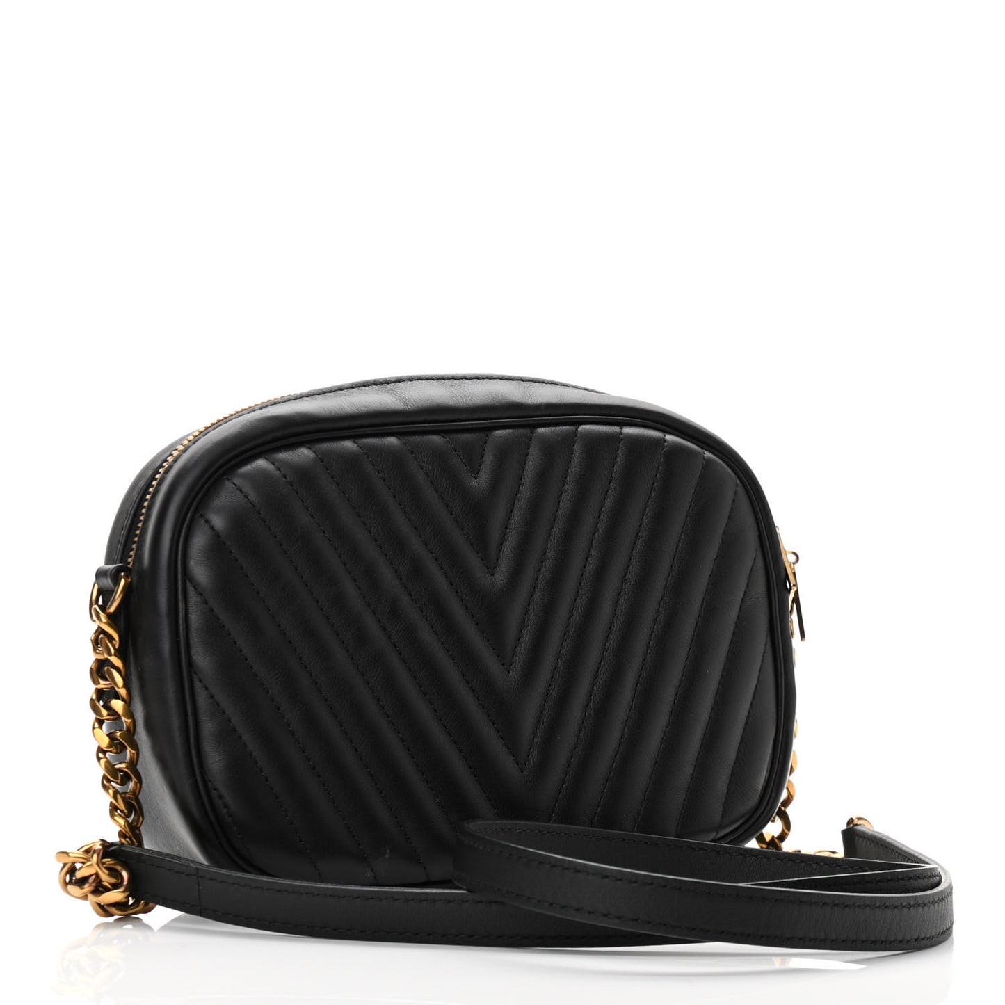 Calfskin New Wave Camera Bag NV Black