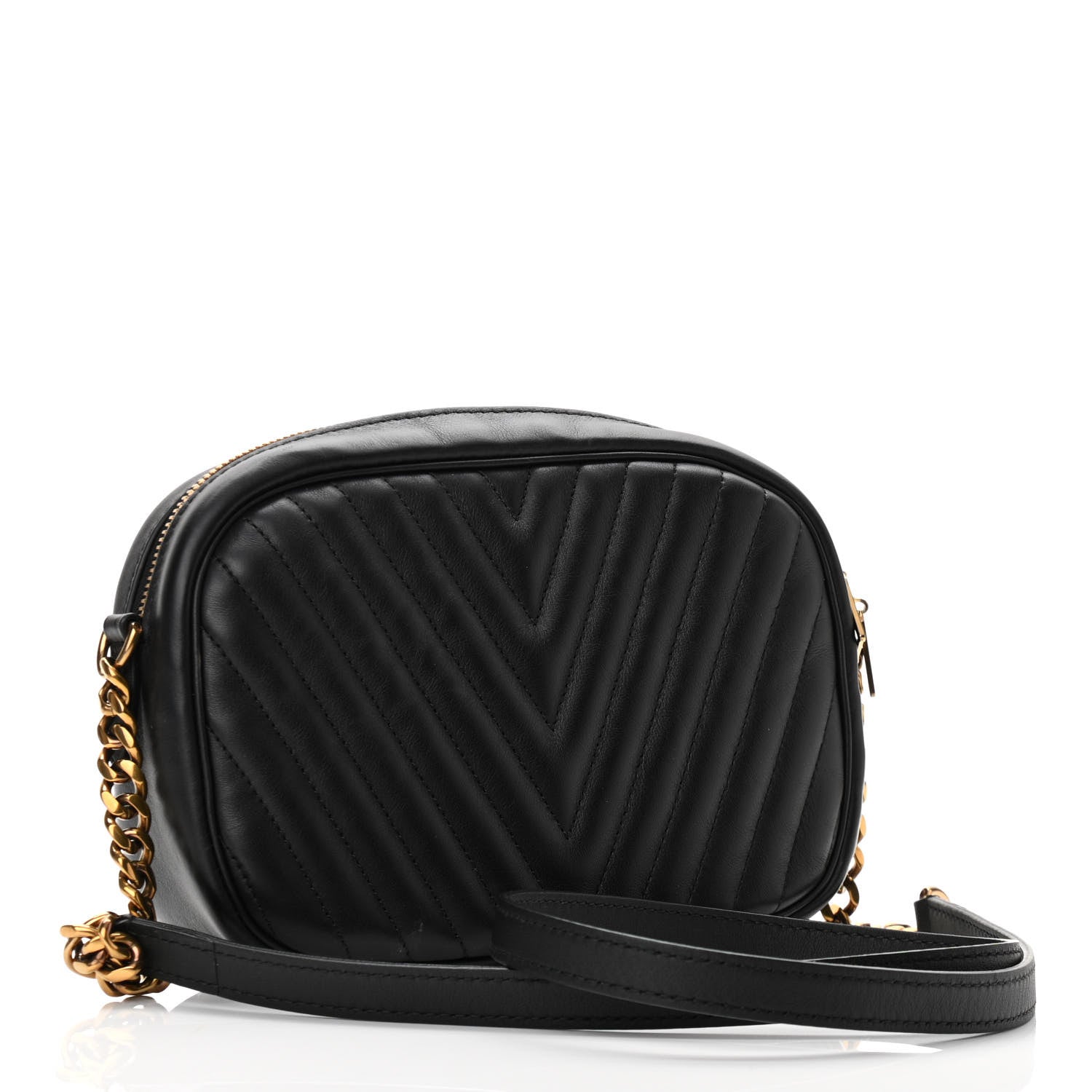 Louis Vuitton Calfskin New Wave Camera Bag NV Black 3 of 10