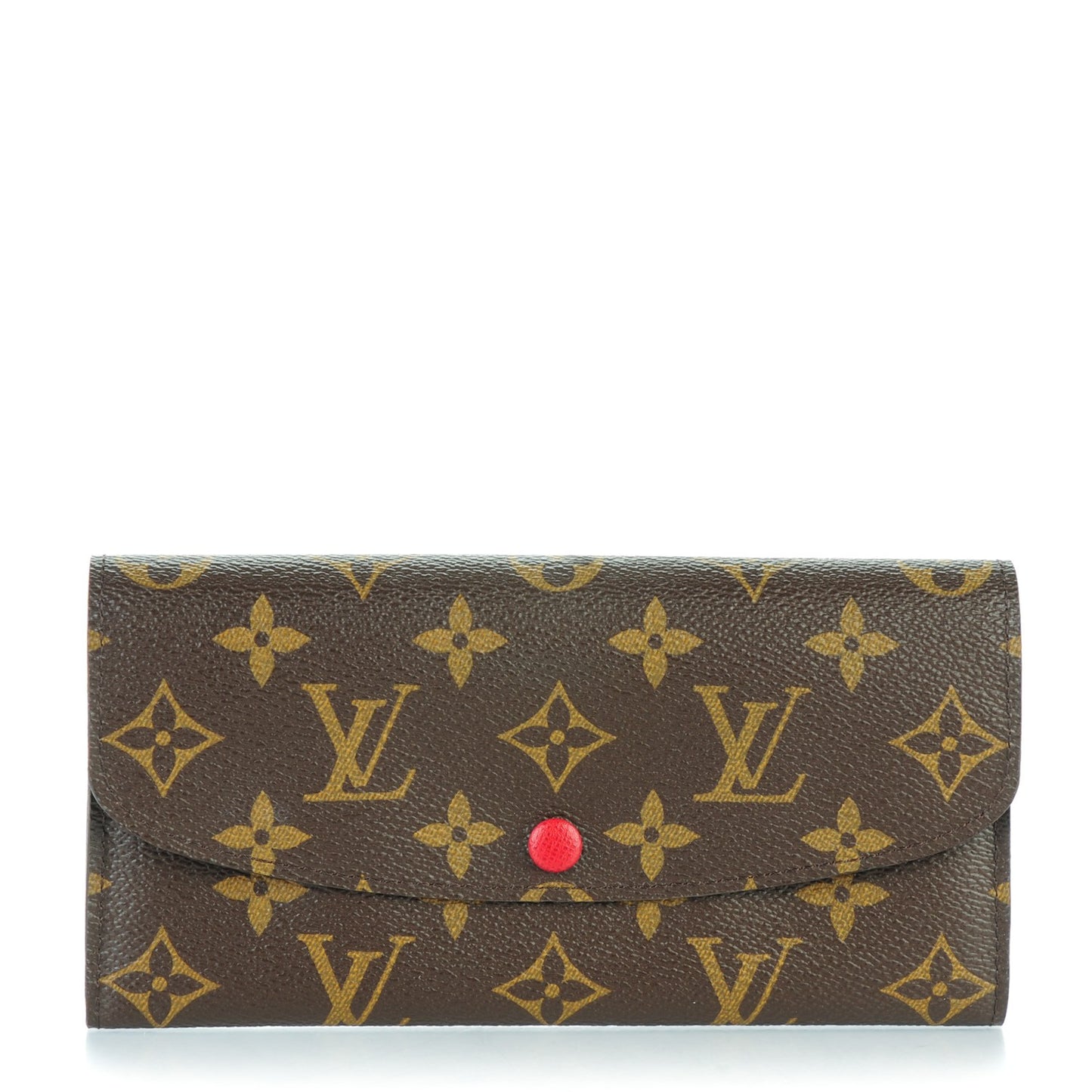 Monogram Emilie Wallet Red