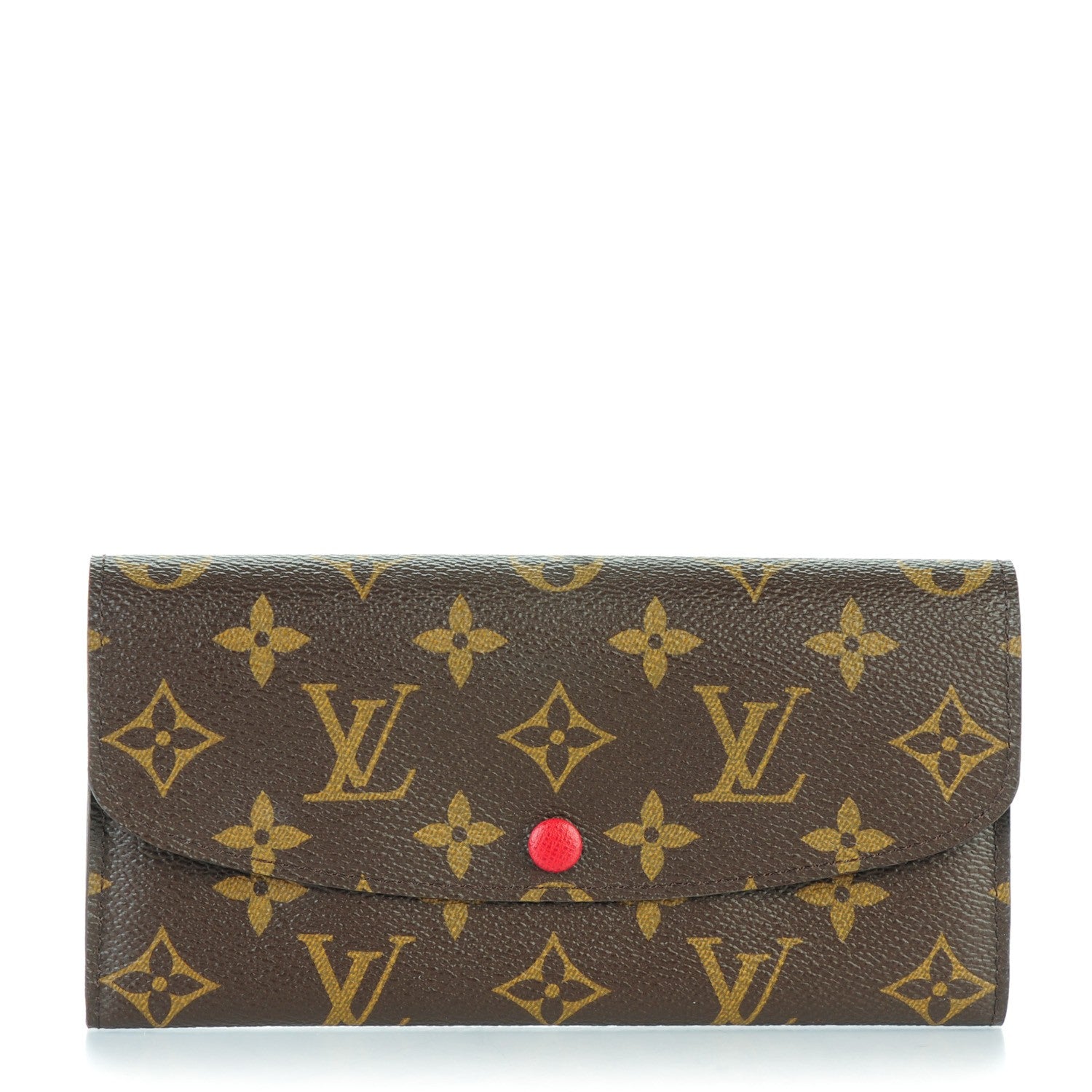Louis Vuitton Monogram Emilie Wallet Red 1 of 9