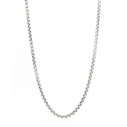 David Yurman Sterling Silver 14K Yellow Gold 3.6mm Box Chain Necklace 20" 1 of 5