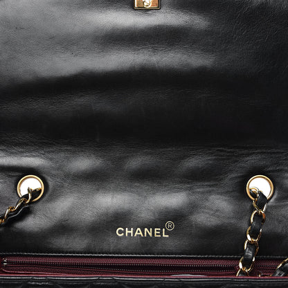 Chanel Lambskin Quilted Medium Single Flap Black 10 of 14