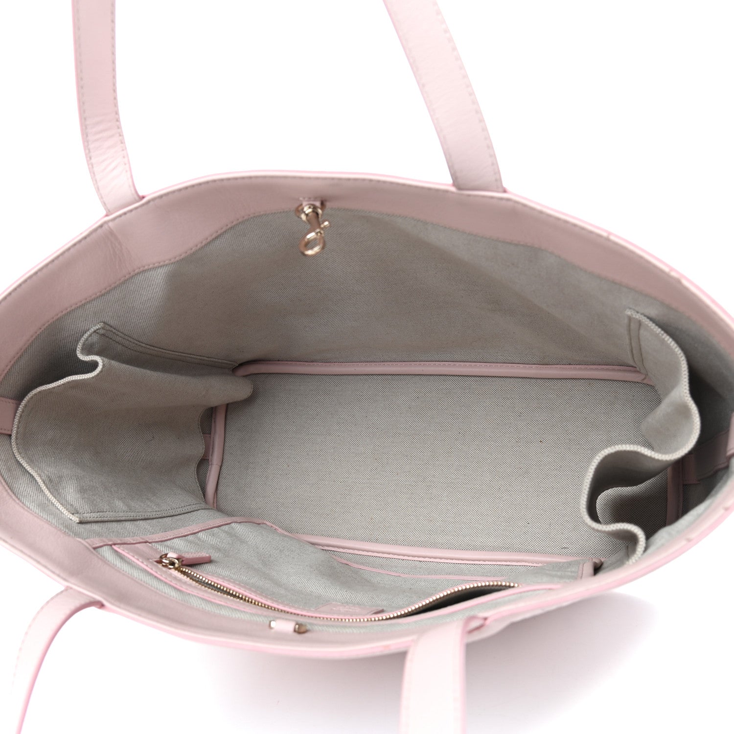 MCM Visetos Medium Delmy Shopper Tote Powder Pink 5 of 11