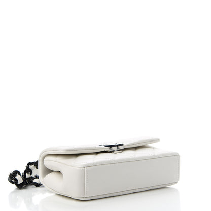 Chanel Caviar Quilted My Everything Small Flap White Black 4 of 11