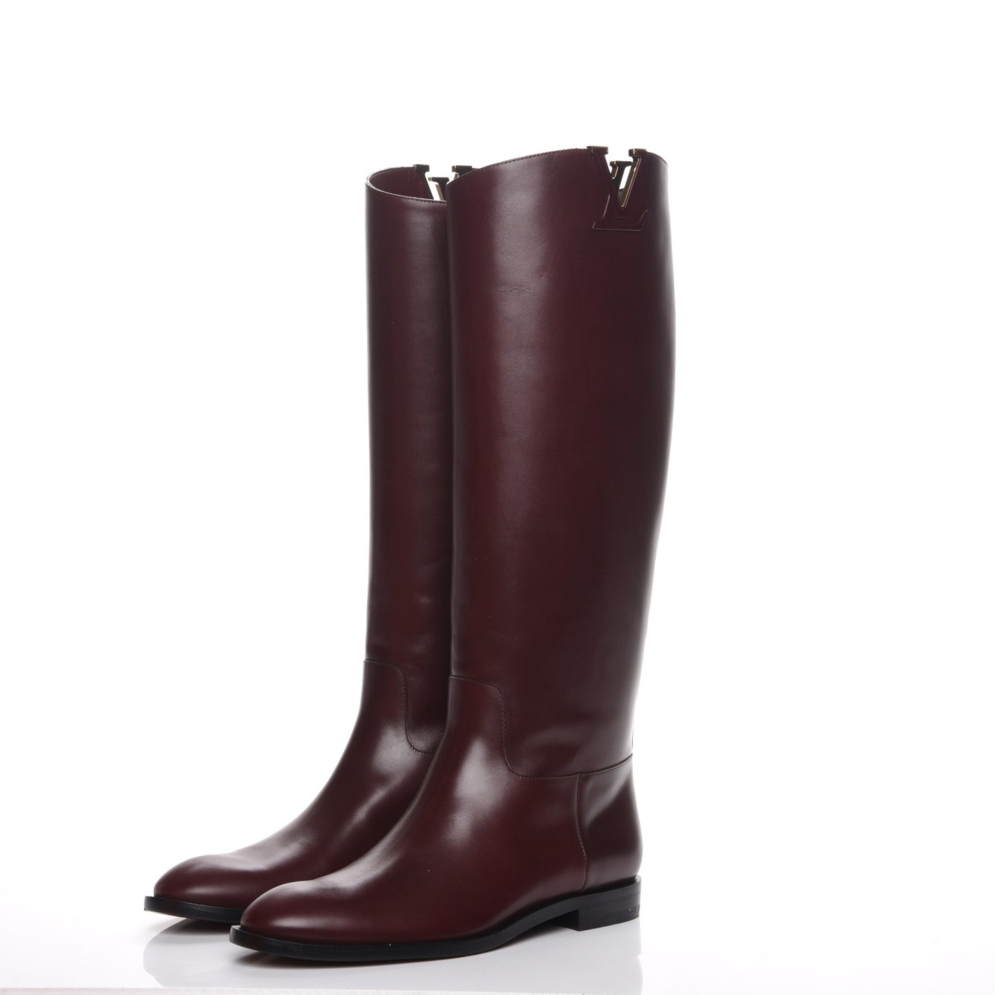 Heritage Flat High Boots 39 Bordeaux