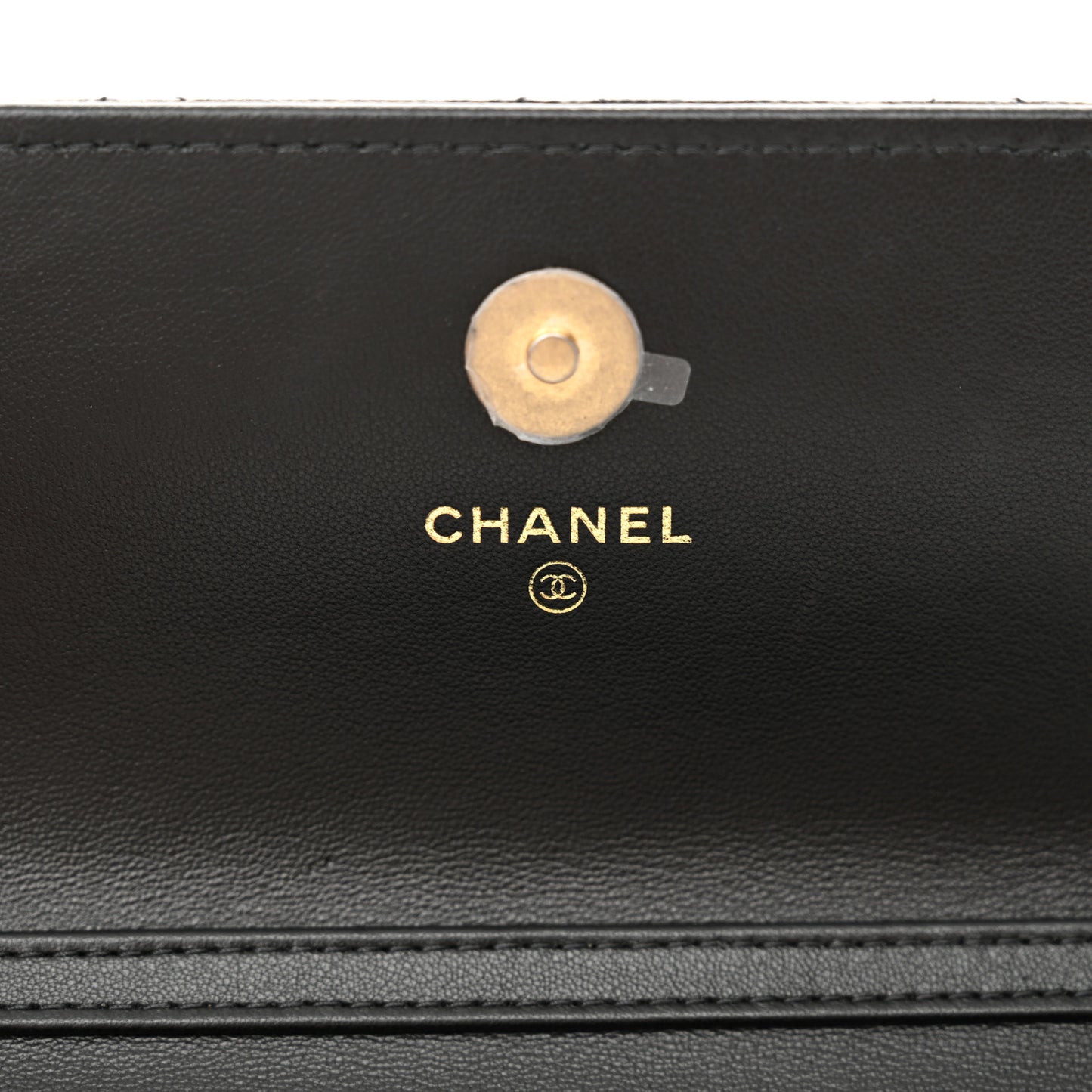 Caviar Quilted Glitter CC Roller Skate Wallet On Chain WOC Black