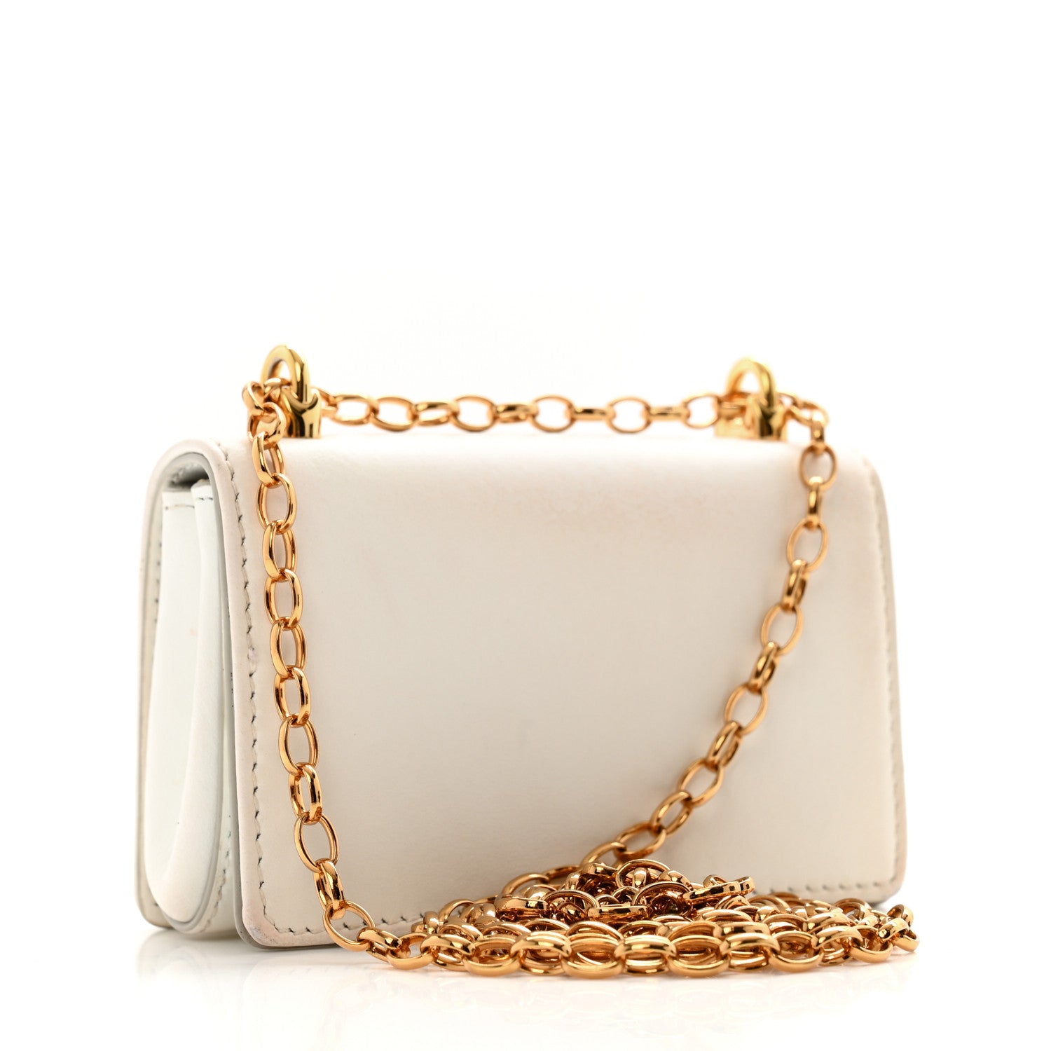 Dolce & Gabbana Calfskin Micro DG Girls Shoulder Bag White 3 of 13