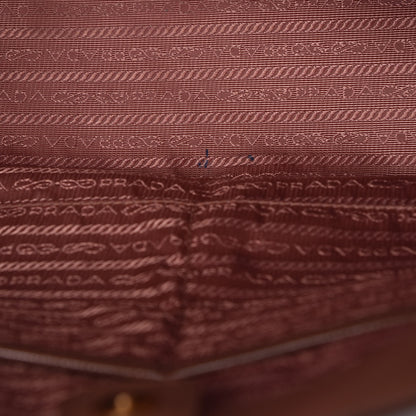 Prada Saffiano Vernice Large Tote Dark Rose 9 of 15