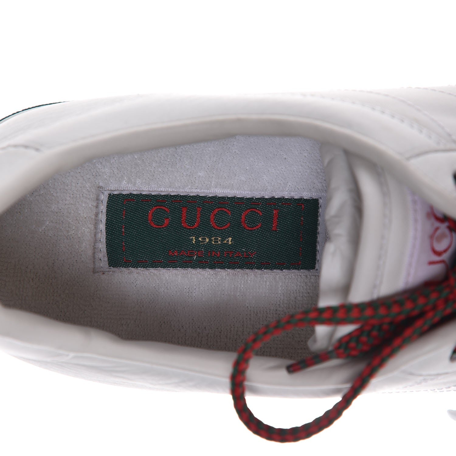Gucci Calfskin 1984 Web Sneakers 39.5 White 7 of 8