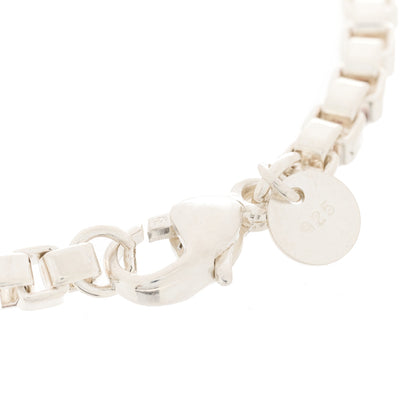 Tiffany Sterling Silver 4mm Venetian Link Bracelet 3 of 3