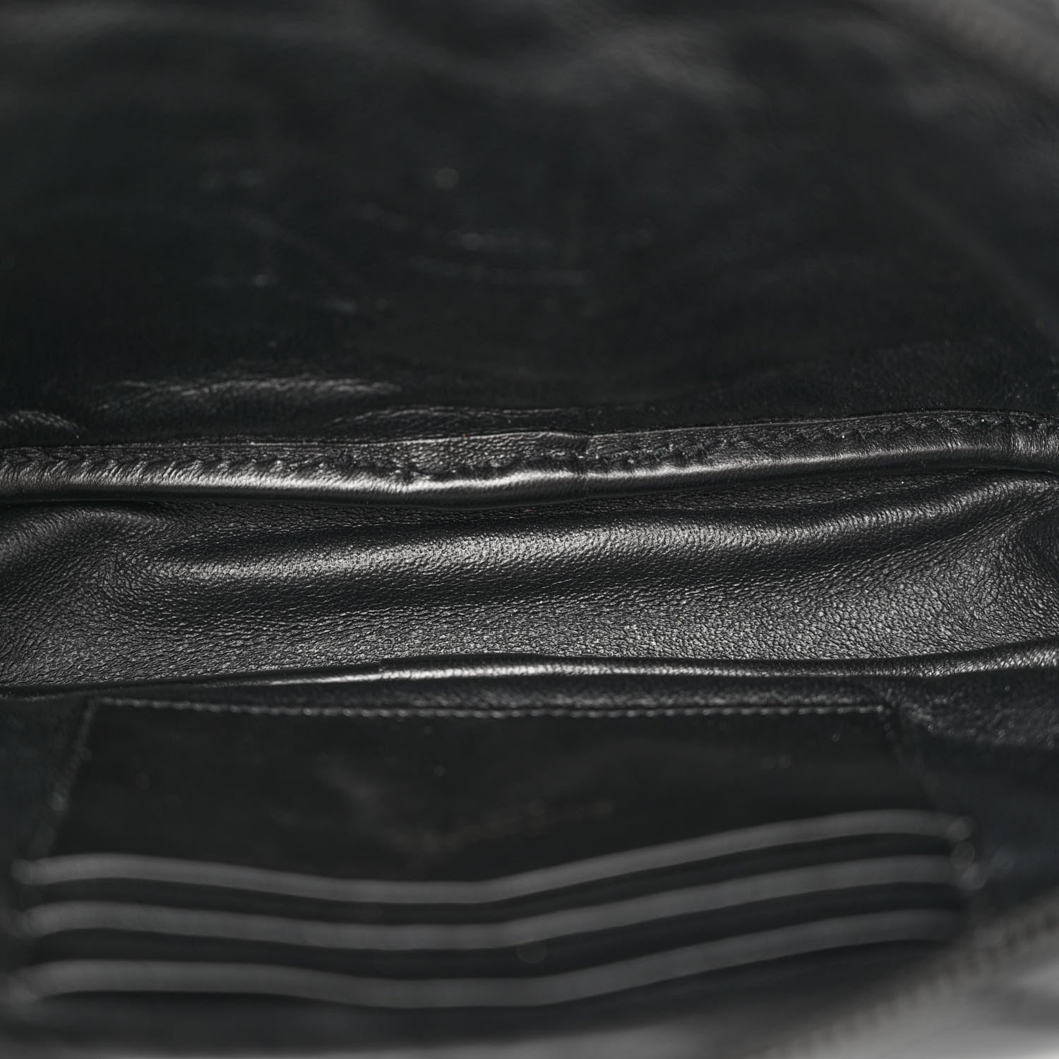 Saint Laurent Patent Calfskin Matelasse Monogram Mini Lou Camera Bag Black 5 of 11