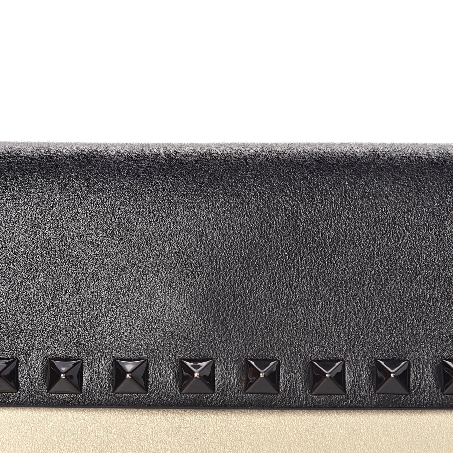 Valentino Garavani Vitello Rockstud Double Flap Crossbody Bag Black Light Ivory 8 of 12