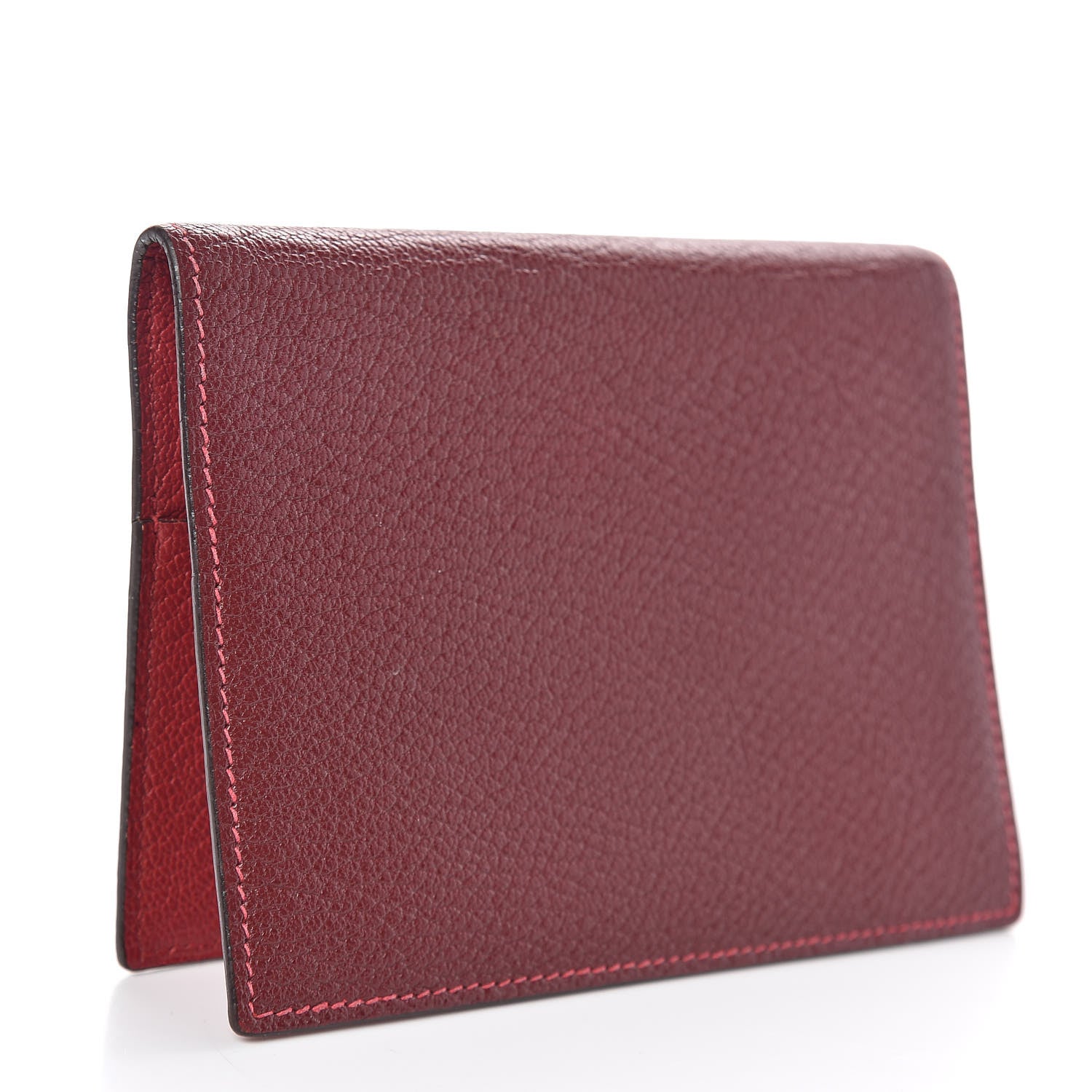 Hermes Chevre Mysore Bi-Color Grand Modele Agenda Cover Rouge H Rouge Casaque 3 of 8