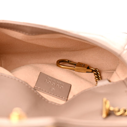 Gucci Calfskin Matelasse Super Mini GG Marmont Shoulder Bag Porcelain Rose 5 of 11