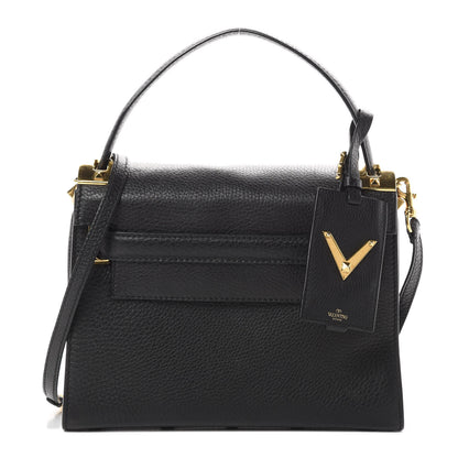 Valentino Garavani Grainy Calfskin Small My Rockstud Frame Bag Black 1 of 14
