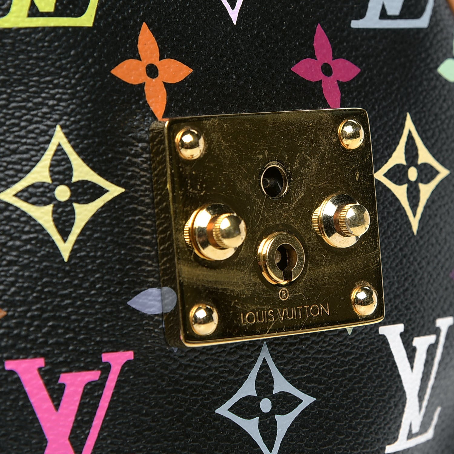 Louis Vuitton Monogram Multicolor Speedy 30 Black 5 of 6