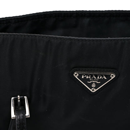 Prada Nylon Tessuto Acciaio Chain Shoulder Bag Black 18 of 23