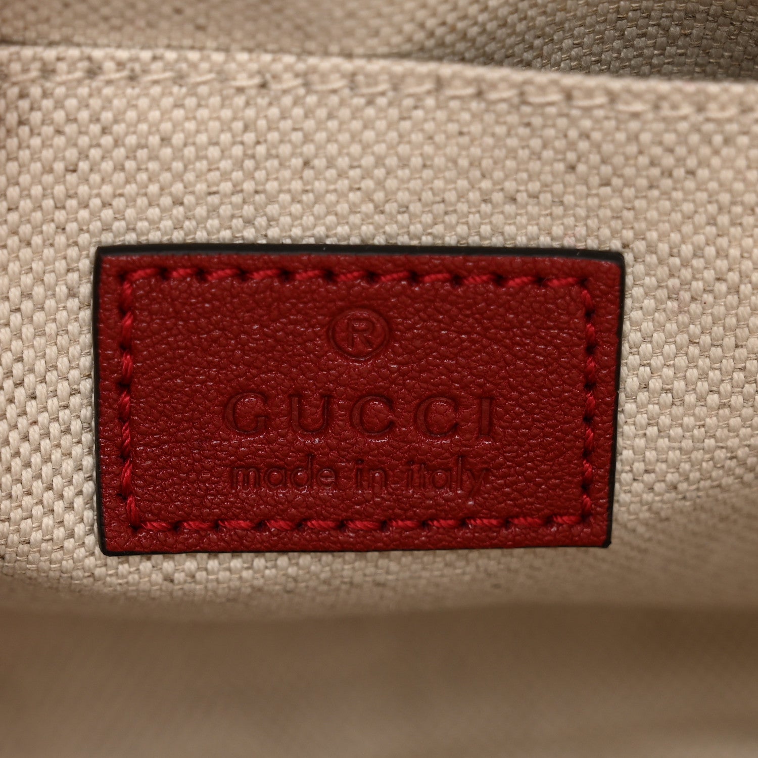 Gucci Sakai Be Green Calfskin Diagonal Stitched Small Blondie Shoulder Bag Rosso 6 of 8