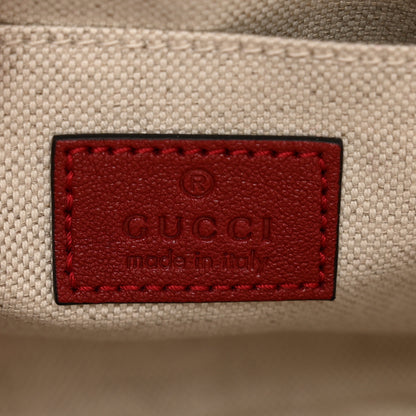 Gucci Sakai Be Green Calfskin Diagonal Stitched Small Blondie Shoulder Bag Rosso 6 of 8