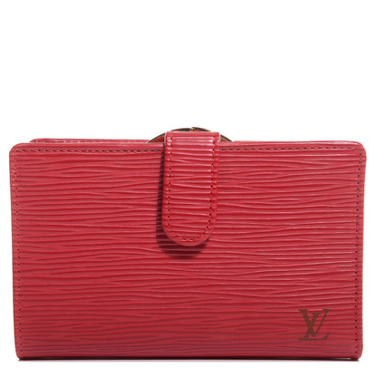 Louis Vuitton Epi French Purse Wallet Castillan Red 1 of 7