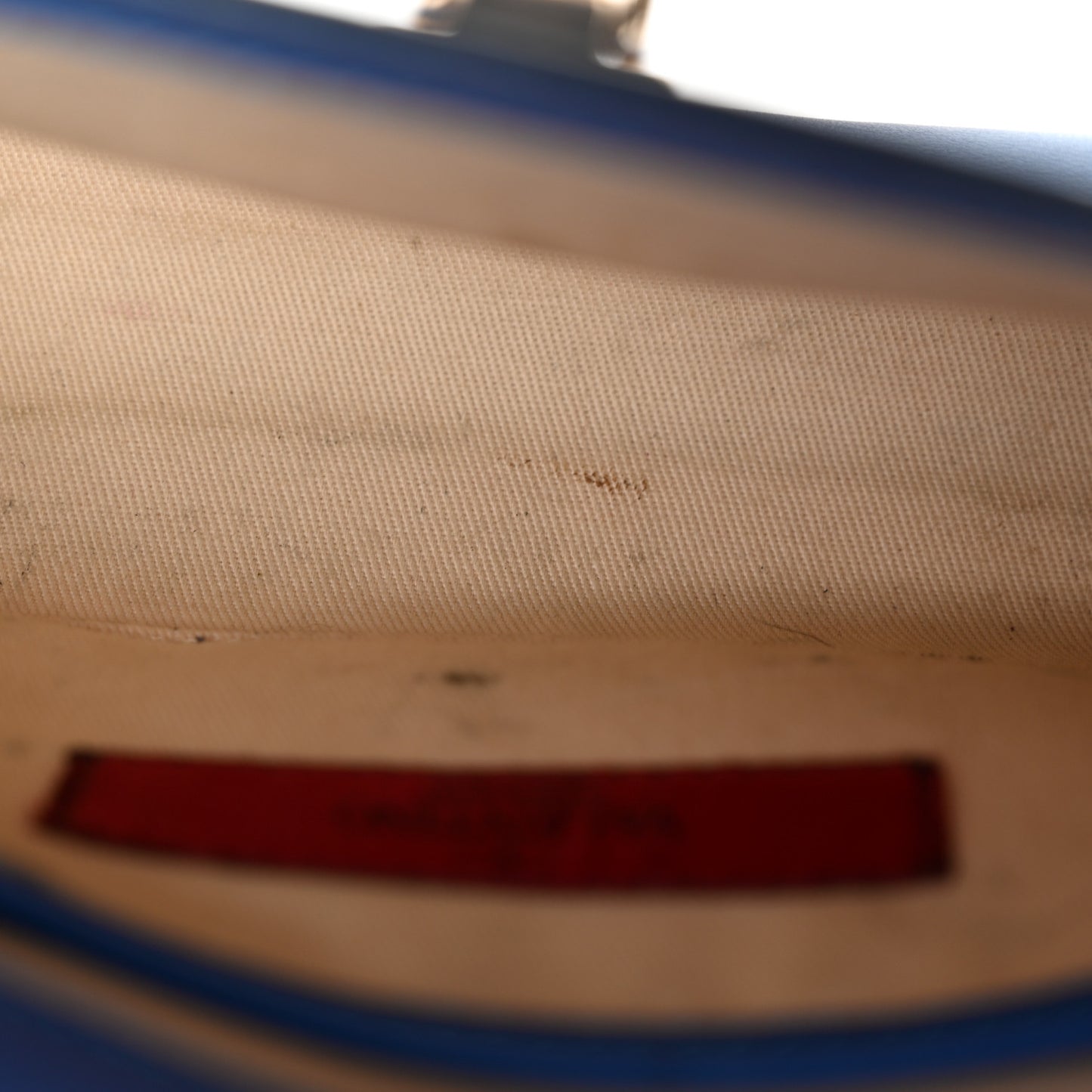 Vitello Medium Rockstud Flip Lock Crossbody Bag Acid Blue