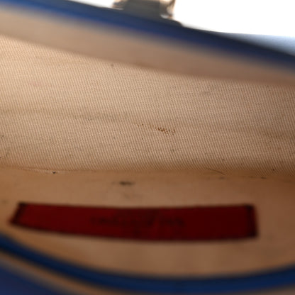 Valentino Garavani Vitello Medium Rockstud Flip Lock Crossbody Bag Acid Blue 11 of 21