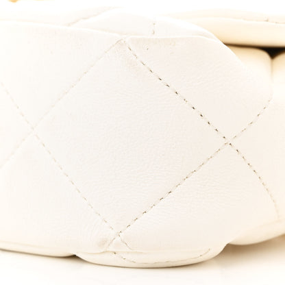 Chanel Lambskin Plexiglass Quilted Coco Love Flap White 10 of 12
