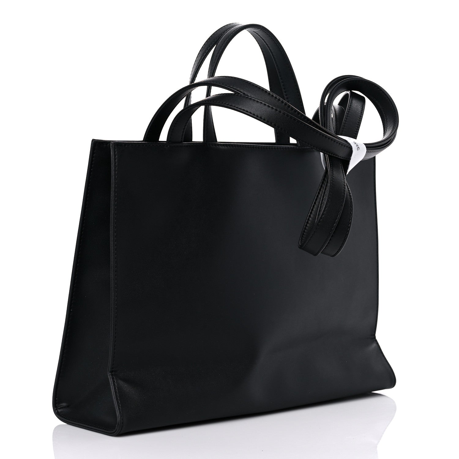 Telfar Vegan Leather Medium Shopping Bag Black 3 of 8
