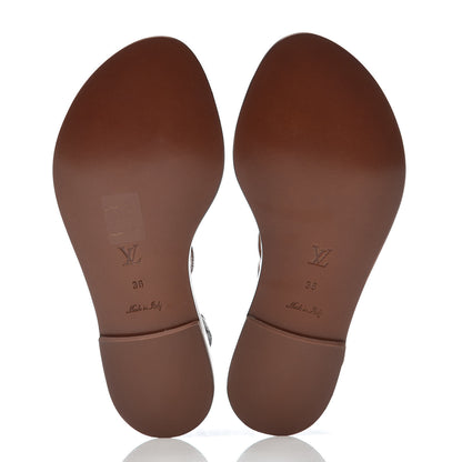 Louis Vuitton Monogram Wayside Flat Sandals 36 Gold 5 of 7