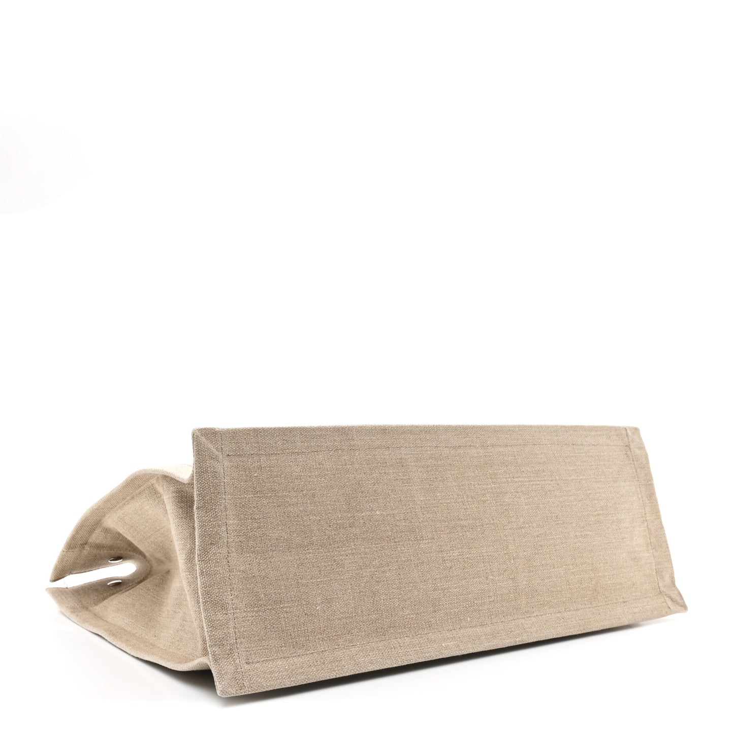 Linen Calfskin Rive Gauche Tote Greggio Natural
