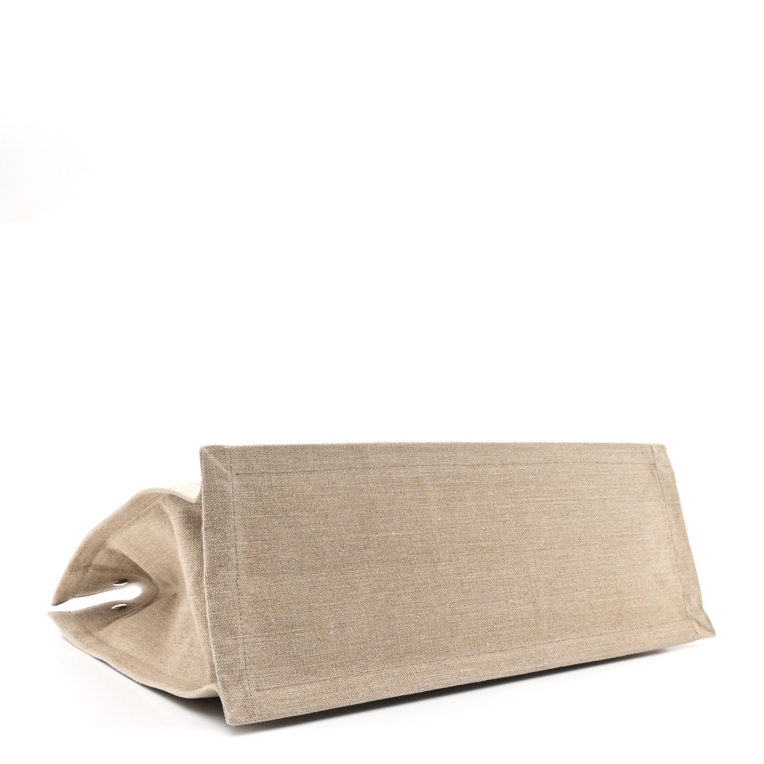 Saint Laurent Linen Calfskin Rive Gauche Tote Greggio Natural 3 of 10