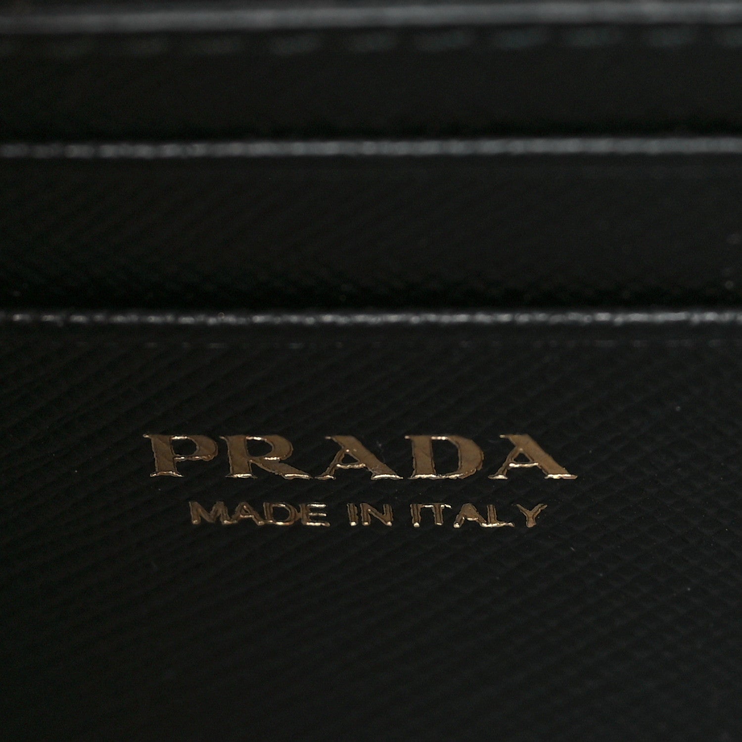 Prada Saffiano Metal Mini Flap Crossbody Wristlet Bag Black 6 of 8