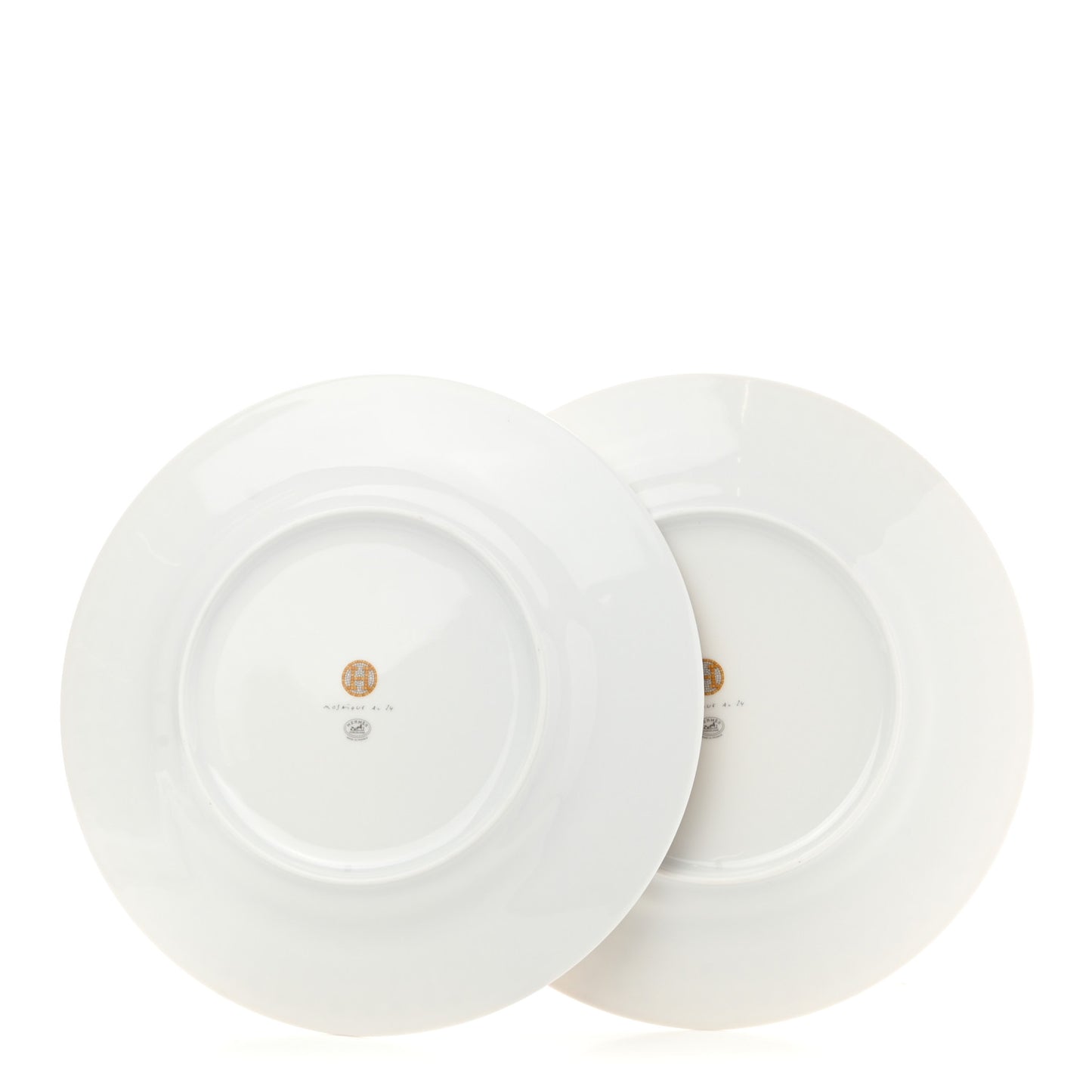 Porcelain Mosaique Au 24 Gold Dinner Plate Set of 2