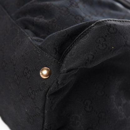 Gucci Monogram D Gold Large Shoulder Bag Black 12 of 13