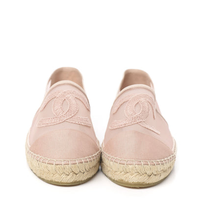 Chanel Mesh Grosgrain CC Espadrilles 42 Pink 2 of 10